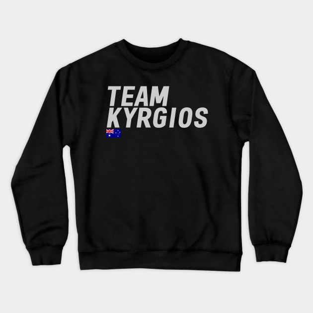 Team Nick Kyrgios Crewneck Sweatshirt by mapreduce